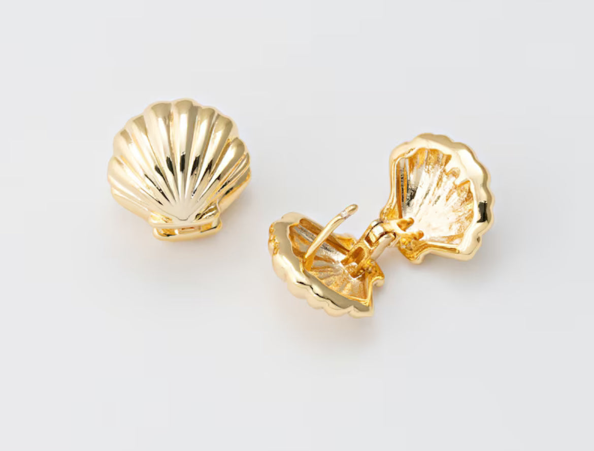 Shelly shell shell earrings